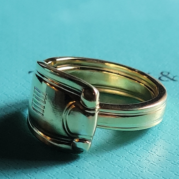 1929 Tiffany & Company Castilian Spoon Ring in Gold Vermeil #82 - Picture 7 of 10